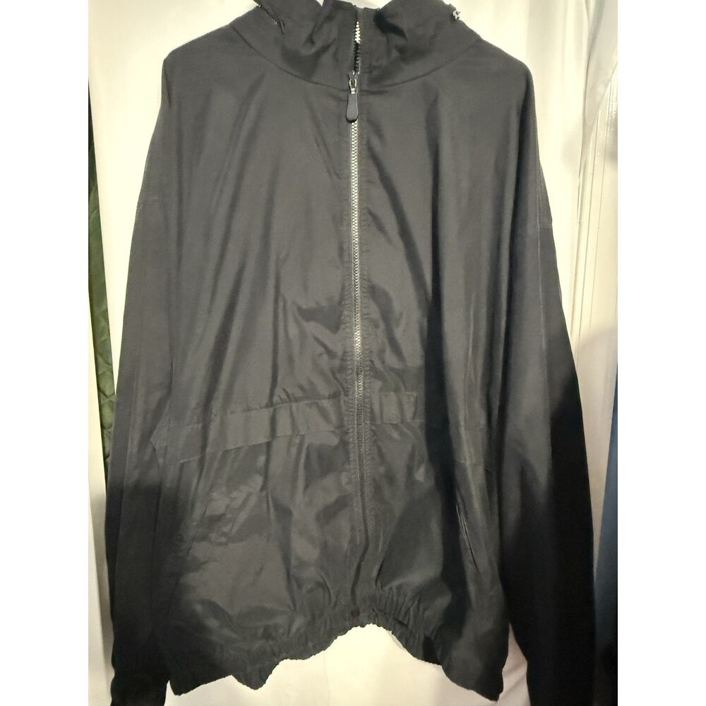Vintage Greg Norman Collection Black Mesh Lined Windbreaker Jacket XXL Y2K Golf